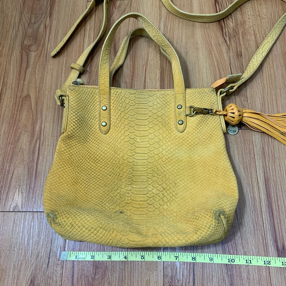 The Sak Sophie Suede Leather Crossbody Satchel - Picture 13 of 16